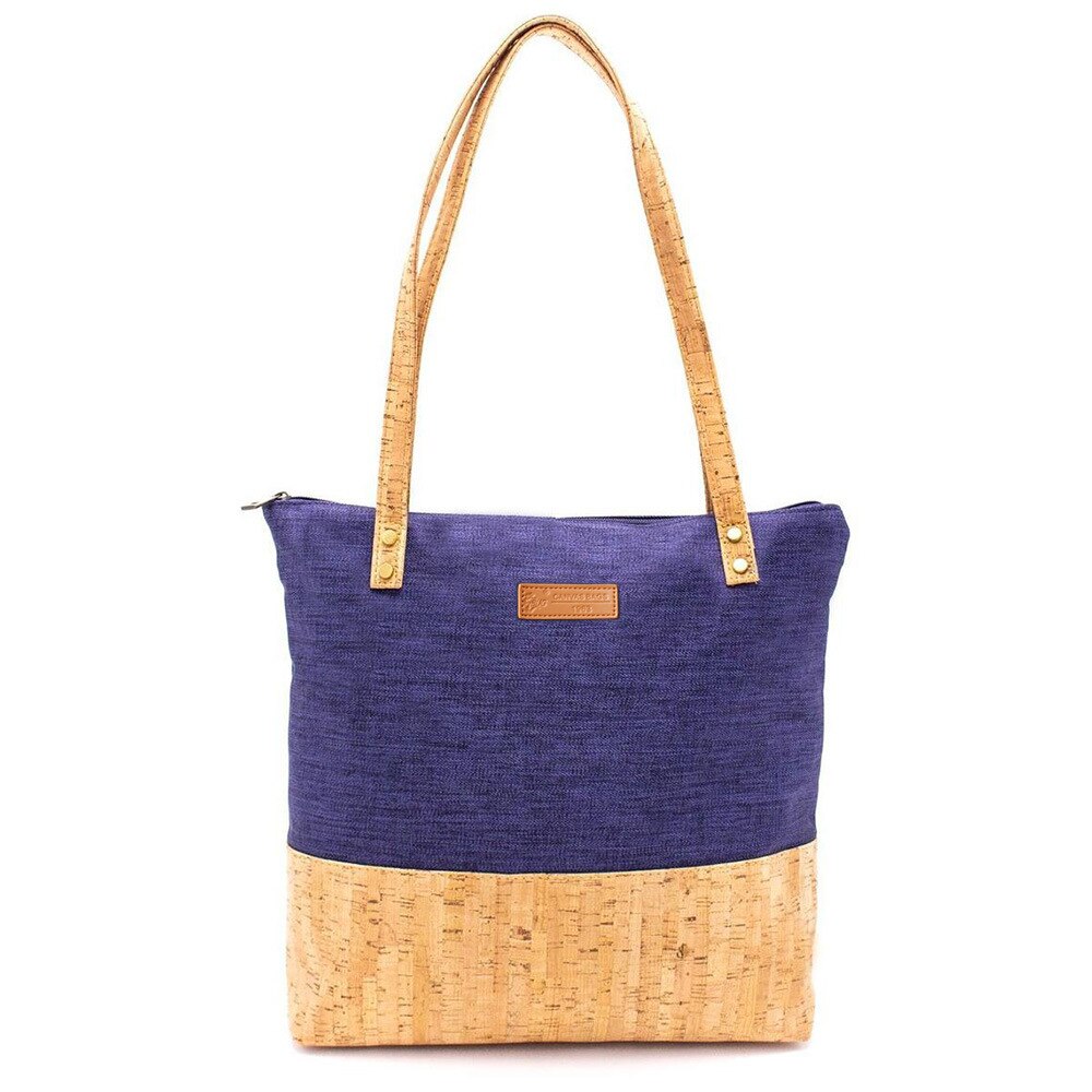 2021 borse monospalla materiale rinnovabile borsa in sughero Wild Ins moda nuova tendenza borse e borsette: Blue