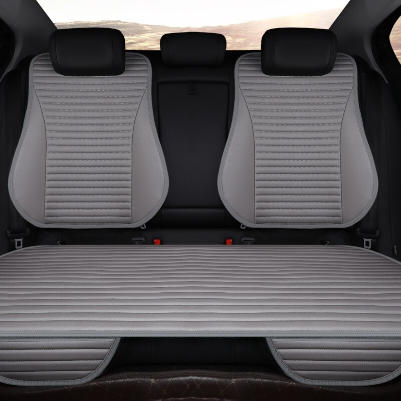 fácil de limpiar no se mueve los cojines del asiento del coche, accesorios cuatro estaciones universal pu cuero asientos no deslizantes cubierta impermeable M1
