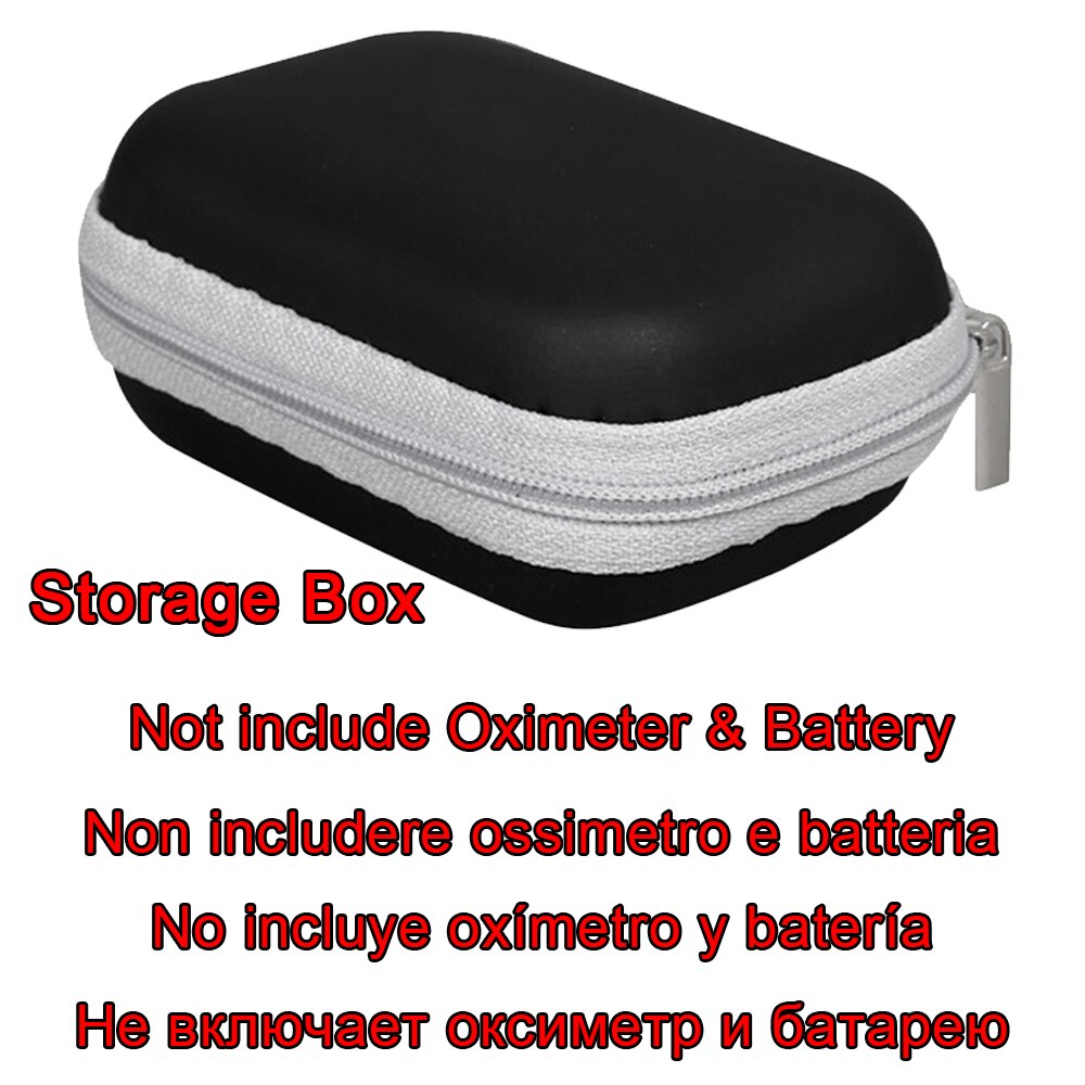 oximetro Household Digital Fingertip pulse Oximeter Blood Oxygen Saturation Meter Finger SPO2 PR Monitor health Care: Storage bag
