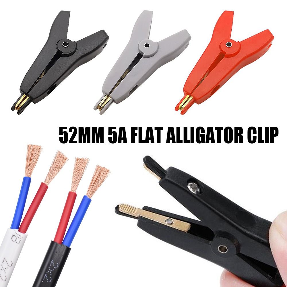 DIY Elektrische 52mm Koper Messing Alligator Klem LCR Kelvin Clip LCR Kelvin Alligator Klem Platte Krokodil Clip