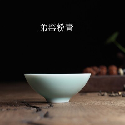 Bamboo hat cup Pottery China Porcelain coffee cup Chinese Longquan Celadon Teacup cups tea set ceramic cup Gaiwan teaware bowl: 3Pcs / B