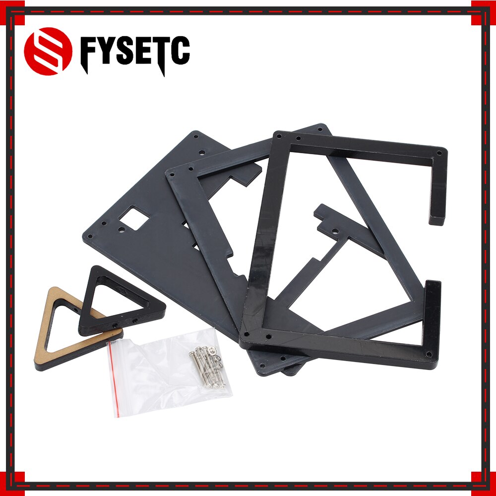 Black Raspberry Pi 3 Model B 5 Inch Raspberry Pi LCD Acrylic Bracket Case Fixed Bracket For Raspberry Pi 3B+