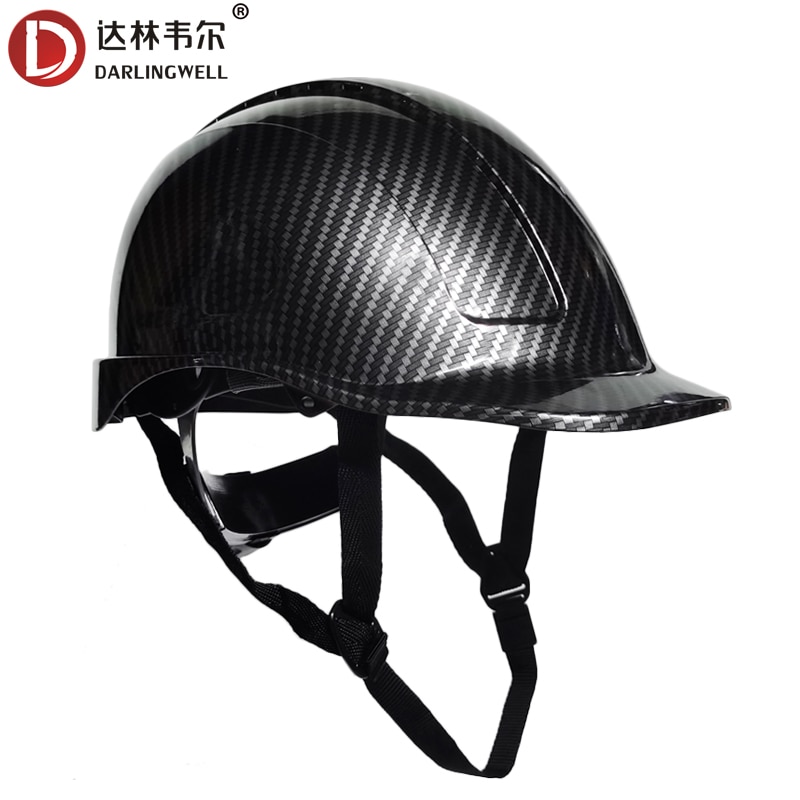 Construction Hard Hat Carbon Fiber ABS Safety Helmet Protective Helmets Working Riding Mine Cool