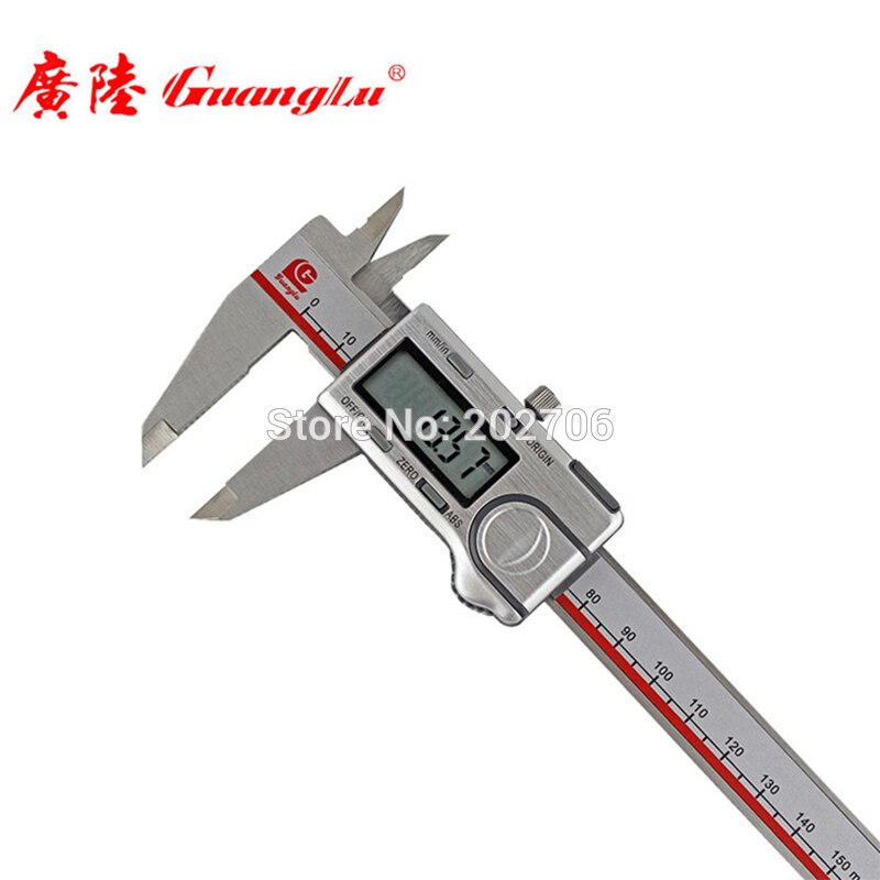 Guanglu 0-150Mm 6Inch Abs Oorsprong Digitale Schuifmaat Elektronische Schuifmaat Micrometer