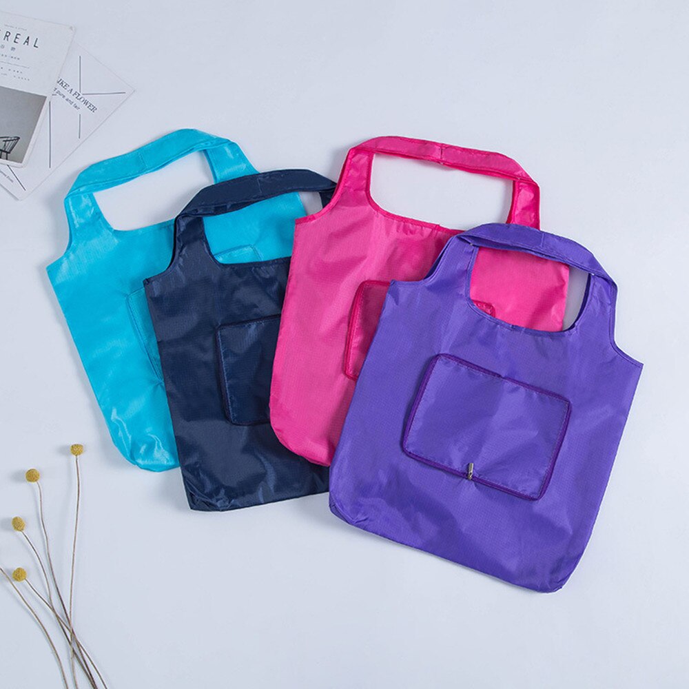 Herbruikbare milieuvriendelijke boodschappentassen met rits, opvouwbaar, klein formaat, premium, lichte opvouwbare tas