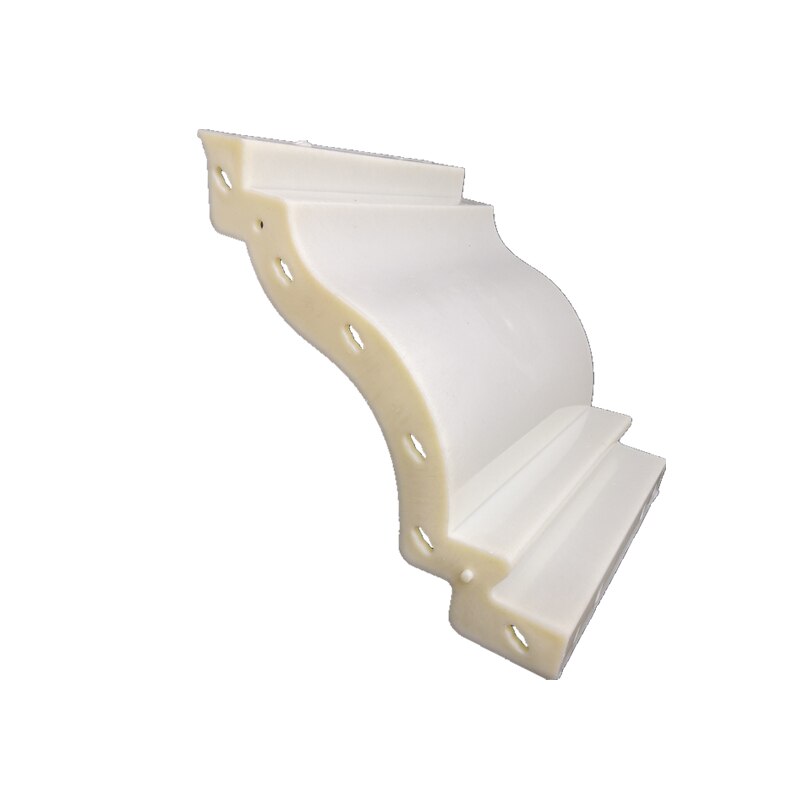 35cm/13.78in décoration de toit avant-toit ligne moule en béton/corniche ciment-forme S, intérieur et extérieur incurvé, préfabriqué et moulé en Place: XM-3502 S Curved