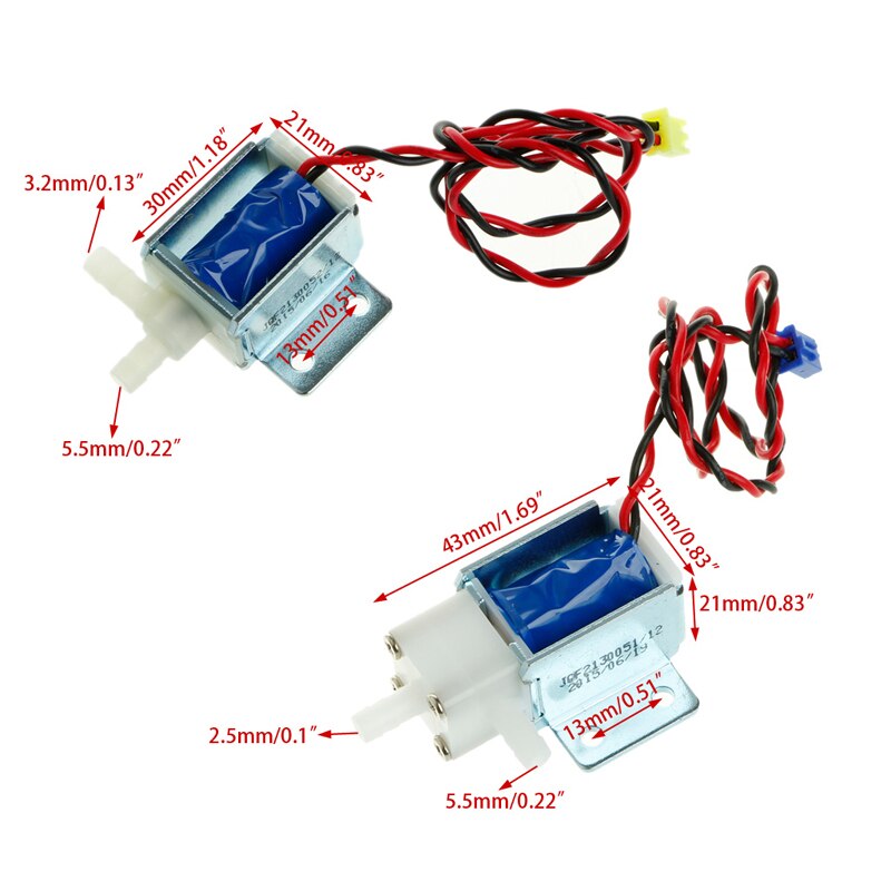 12V Normally Open Electric Control Solenoid Discouraged Air Water Valve