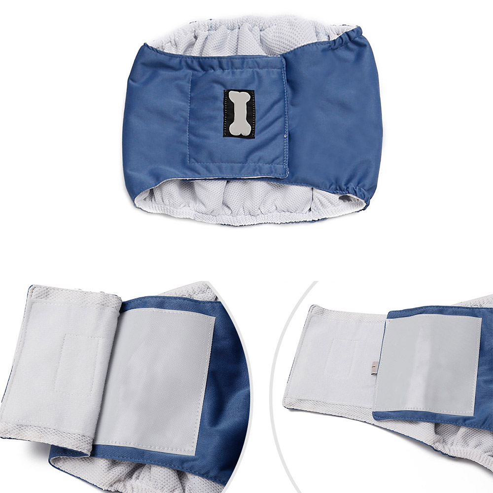 Couche réutilisable pour chien | Bande ventrale en coton, sous-vêtements physiologique, couche enveloppante dessin animé ours éléphant animaux, pantalons sanitaires pour chien masculin
