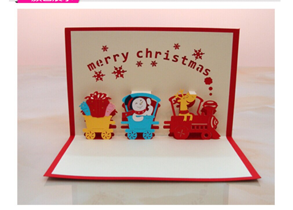3D Pop Up Greeting Card Handmade Happy Birthday Merry Christmas Card: 16