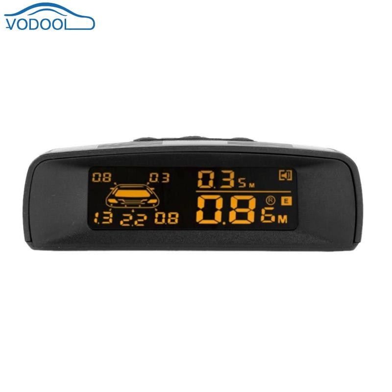 VODOOL LCD Parkeer Sensor Kit 8 Sensoren Backlight Rear Reverse Backup Radar Monitor System DC 10 V-16 V Parkeerhulp