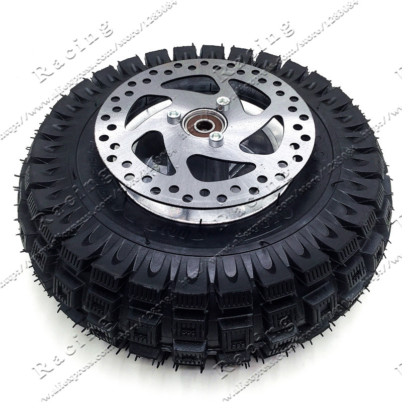 3.00-4 Electric Scooter Front Wheel tyre Alloy Rim hub and inner tube wheels 140MM Brake Disc Plate Gas scooter bike