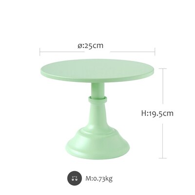 Sweetgo Grand Baker Cake Stand 10 Inch Voor Bruiloft Tafel Verstelbare Hoogte Fondant Cupcake Display Accessoire Party Bakvormen: Green