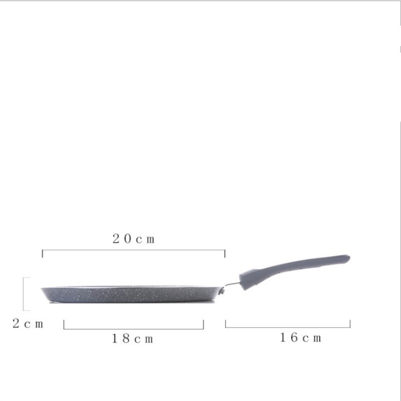 6 Inch Pizza Non-stick Frying Pan Plate Thousand layer Cake Pot Low Fry Nonstick Pan Frying Pan Steak Pot Rice Stone Pot