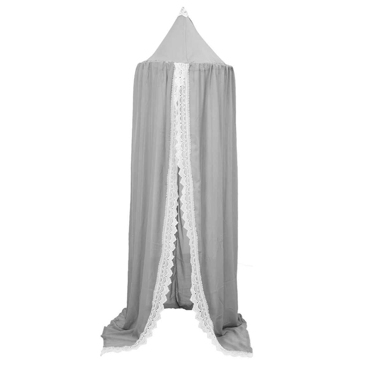 Chiffon Baby Room zanzariera letto per bambini tenda baldacchino tondo presepe rete tenda 240cm decorazione camera da letto ragazza baldacchino lettino: green