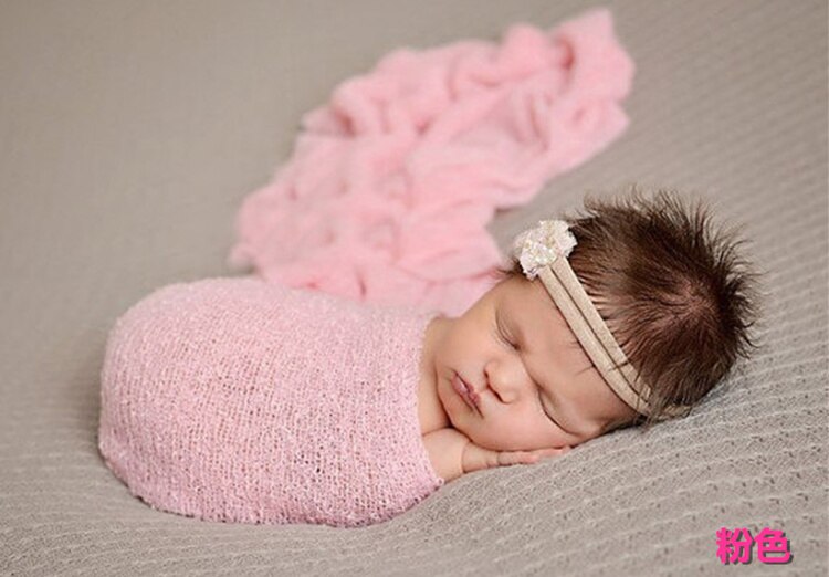 Stretch tricot maille Costume enveloppement -né photographie accessoires outils accessoire bébé enfants enveloppes emmailloter Photo vêtements
