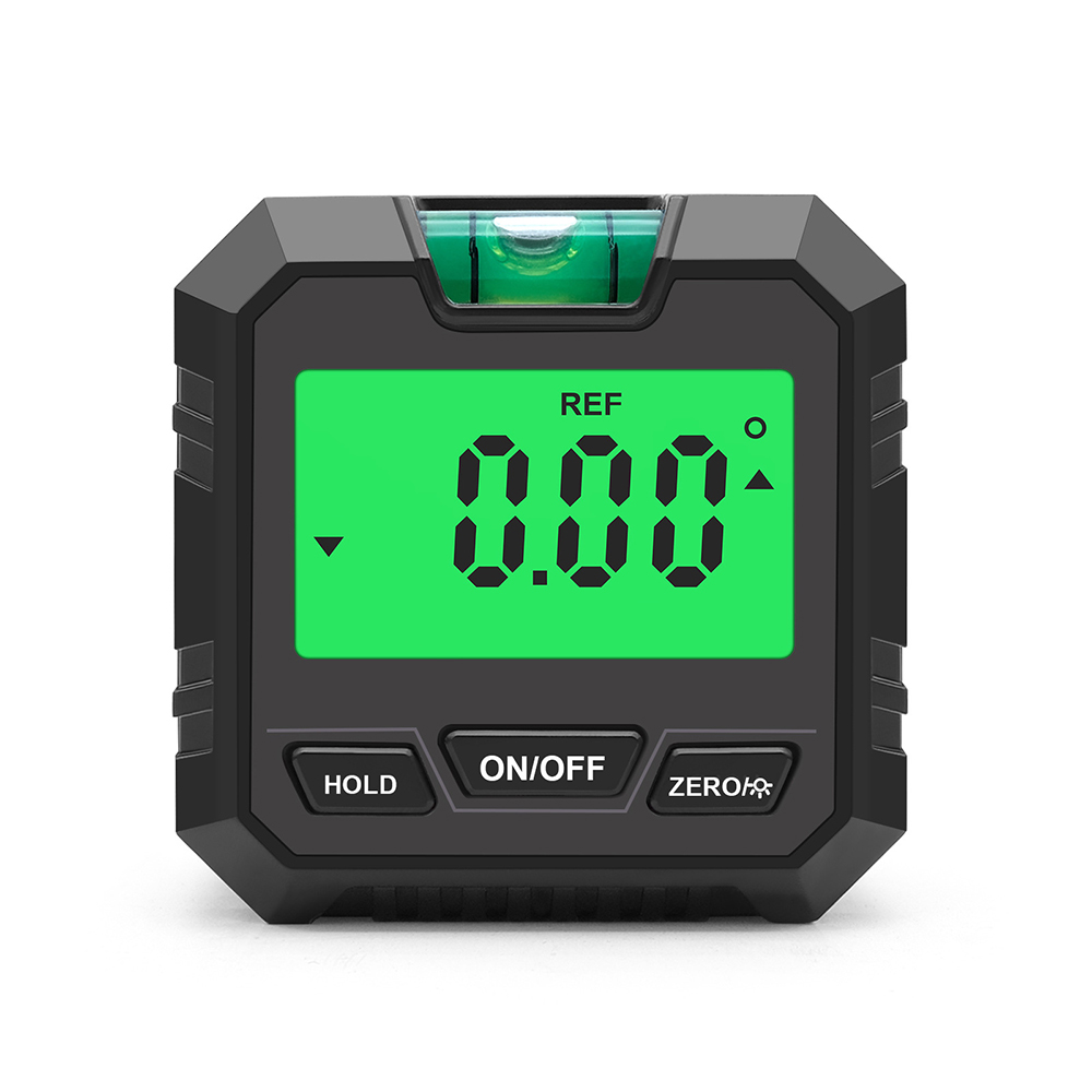 LCD Digital Angle Gauge Magnetic Protractor Inclinometer Mini Level Meter 360 Degree Angle Finder Goniometer for Decoration: Red