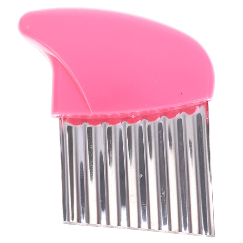 Potato Cutter Wavy French Fries Cutter Stainless Steel Potato Slicer Vegetable Chopper Veggie Slicer Kitchen Gadgets Cutter: PK