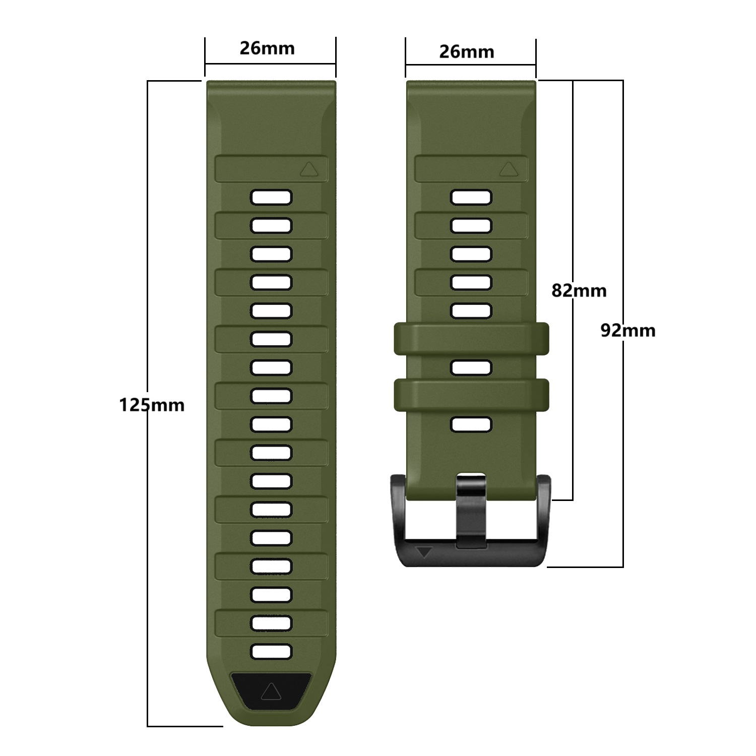 QuickFit 22mm 26mm Fenix8 Watch Band For Garmin Fenix E 8 47mm 51mm 7 7X 6 6X/Epix Pro/Enduro 3 Two-Tone Silicone Strap Bracelet