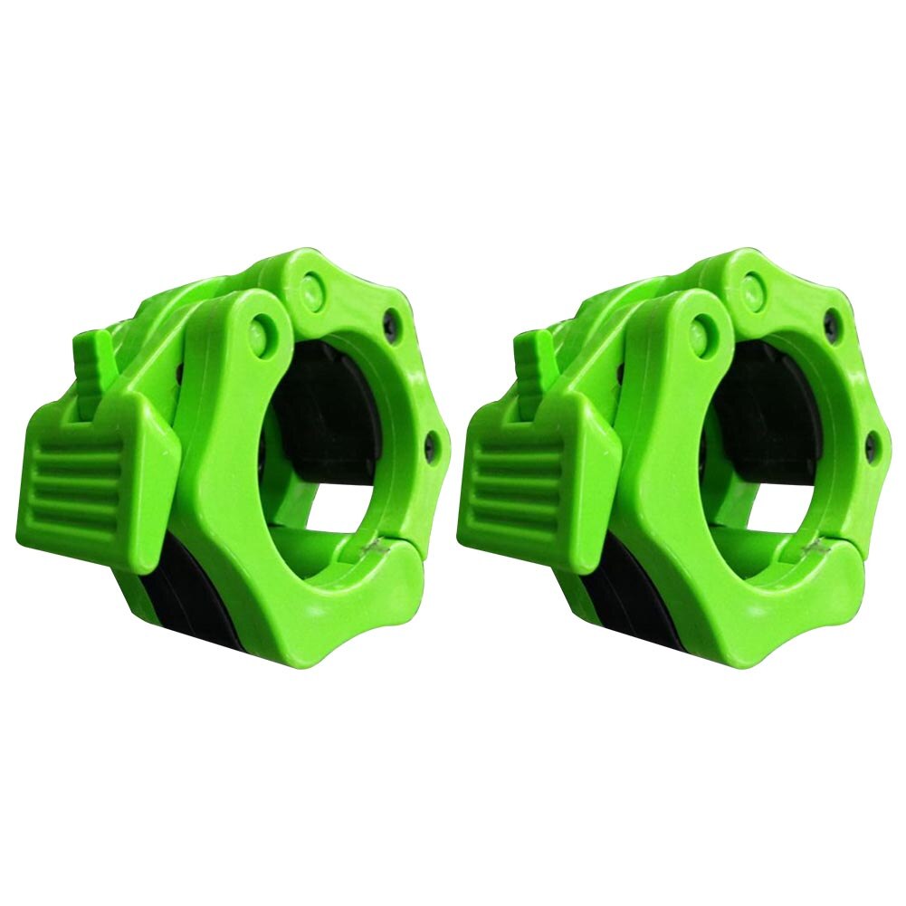 2 Stuks Plastic 50Mm Locking Spin Clip Draagbare Barbell Klemmen Krachttraining Gewichtheffen Bar Kragen Gym Fitness Workout
