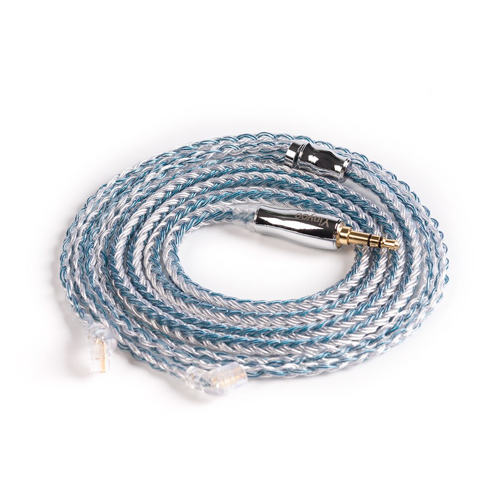 Yinyoo Headphone Cable - 1.2m - 16 Core Silver Plated - MMCX/2pin/QDC/TFZ Connector - 2.5/3.5/4.4mm Plug: QDC 3.5