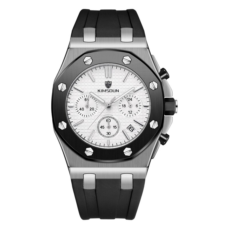 Herrklockor topp lyxmärke herr roséguld unik sportklocka herr quartz datumklocka vattentät armbandsur relogio masculino: Alternativ 12
