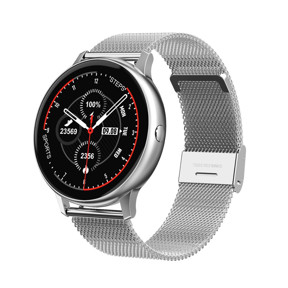 SARMIY DT88 PRO Smartwatch - 1.2" Round Display, IP67 Waterproof, Heart Rate Monitor, Fitness Tracker: Silver steel
