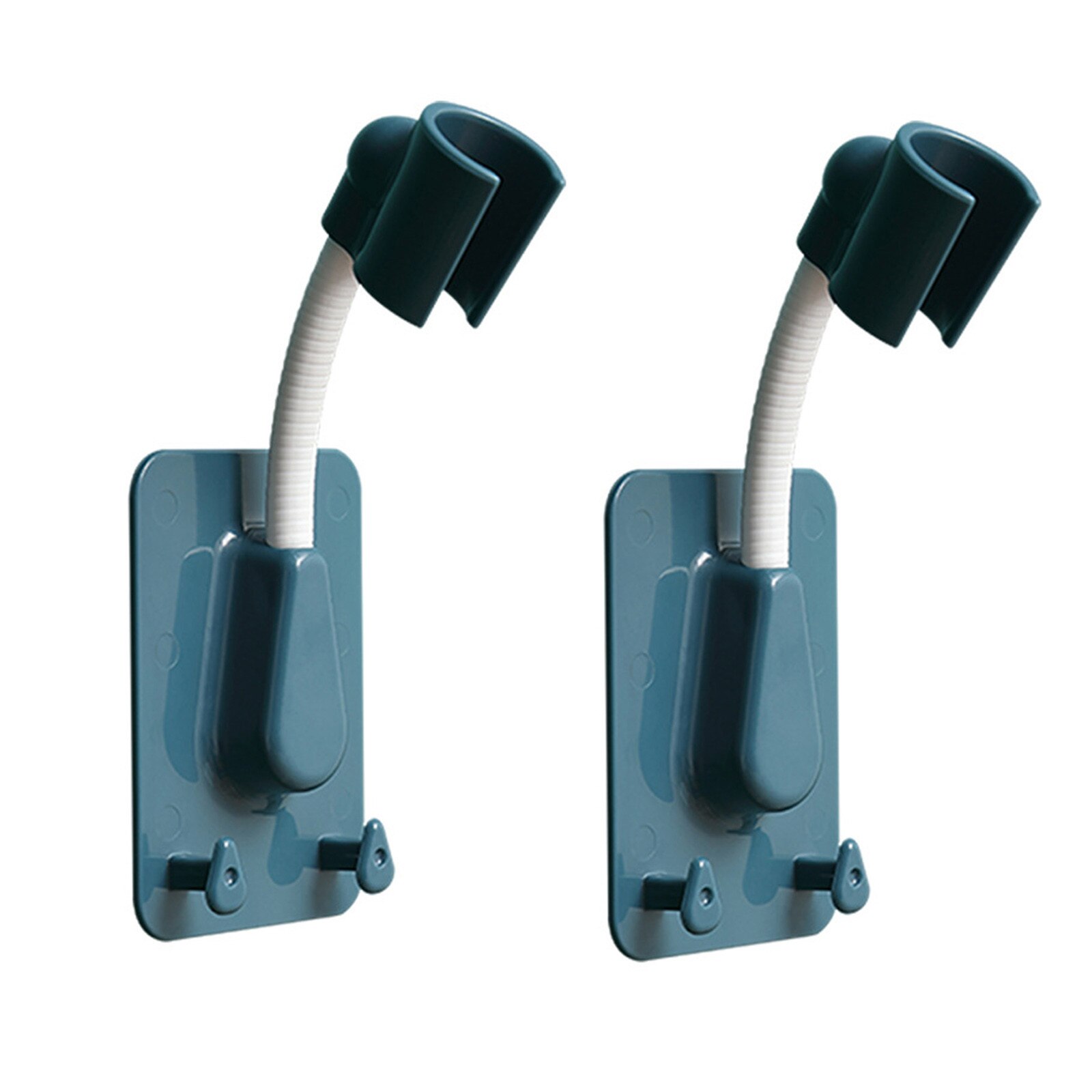 Shower Head Handset Holder Chrome Wall Mount Bathroom Universal Suction Bracket Shower Head Holder Supplies #YL10: A