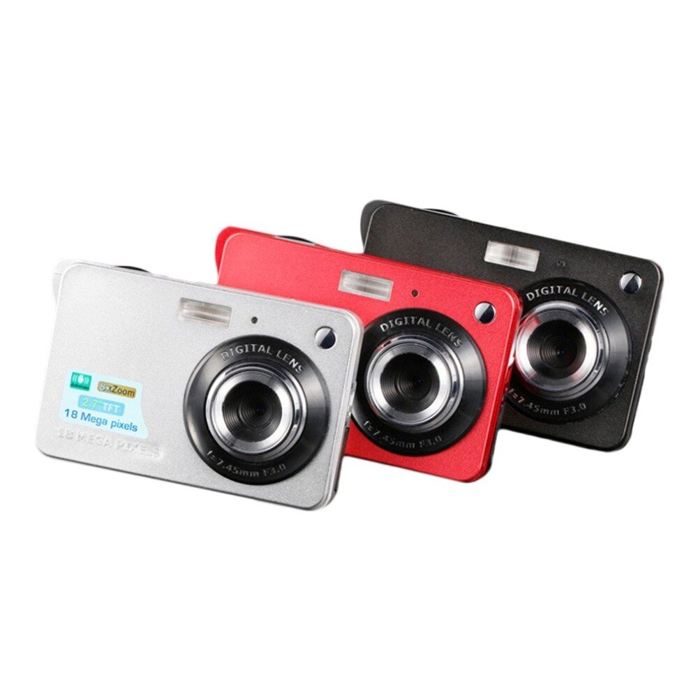 Videocamera digitale HD TFT Display LCD videocamera 18MP 720P 8x Zoom videocamera antivibrazioni CMOS microcamera da 2.7 pollici videocamera Drop Ship