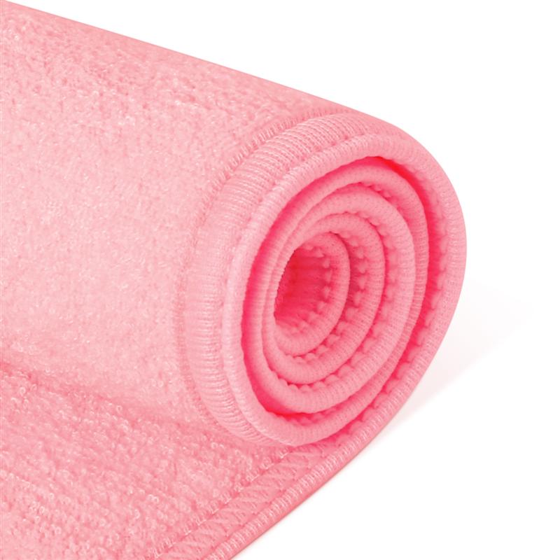 3 stk spa ansigtspandebånd makeup wrap hoved frotté pandebånd stretch håndklæde med magisk tape (hvid, sort, pink)