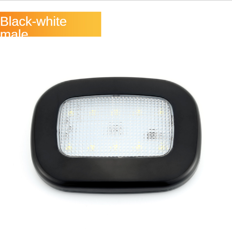 Luces de techo para coche, 10 LED, luz de lectura nocturna, carga USB, lámpara de cúpula magnética, lámpara para maletero, luz decorativa, luz interior para coche: Azul