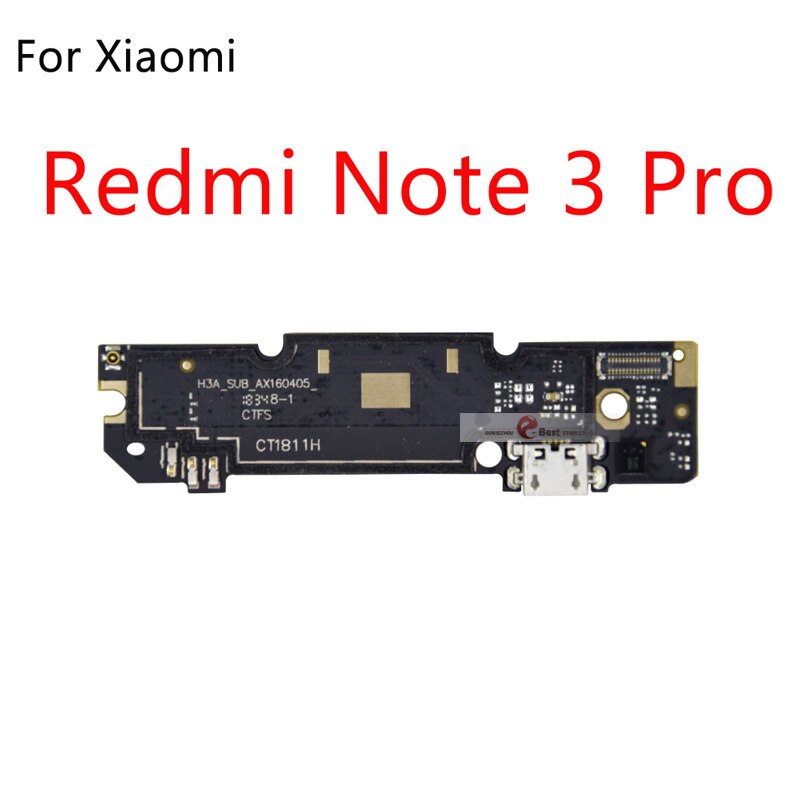 USB Charging Port Board Flex Cable Connector with microphone For Xiaomi Redmi Note 2 3 4 5 Plus Pro 5A 6 Pro 4x 4A 6A: For Redmi Note 3 Pro