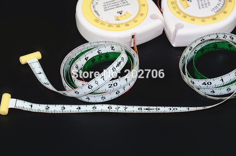 BMI measure tape Water shape Accurate health BMI Calculator BMI body measure tape,14pcs/lot
