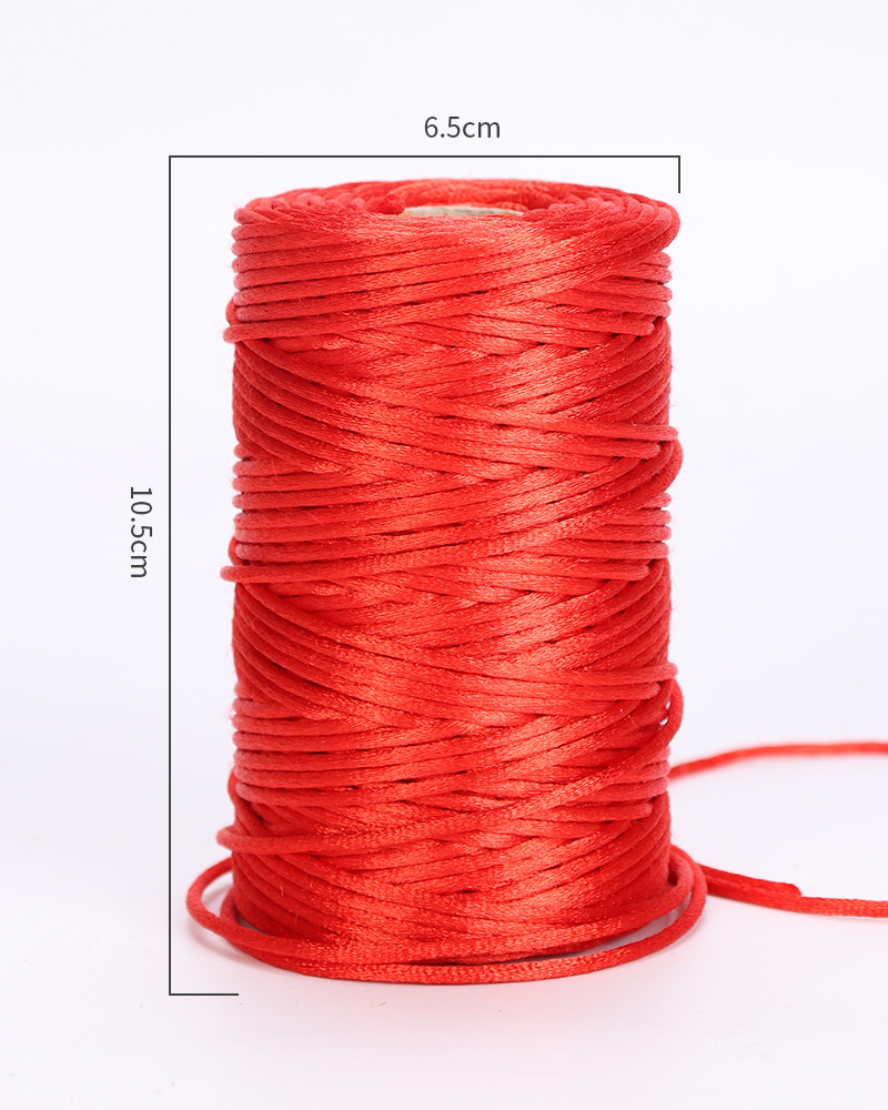 Handmade 1.5mm Gold Silver Cord Rope thread Twisted Macrame String DIY for Home Wedding decoration Tag and packaging Cord
