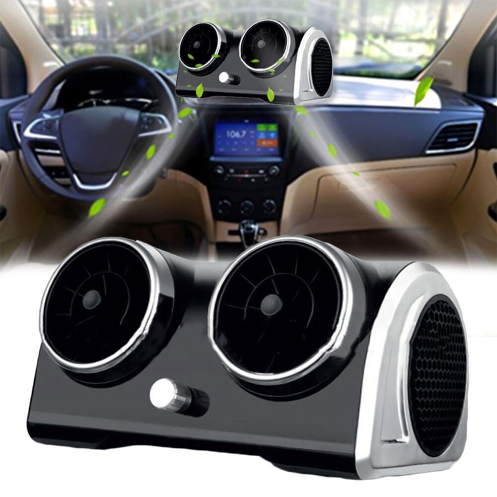 12V 24V Car Bladeless Electric Car Cooling Fan Motor Cooling Desktop Cooler for Vehicle Truck Camper Van SUV Boat RV Accessories