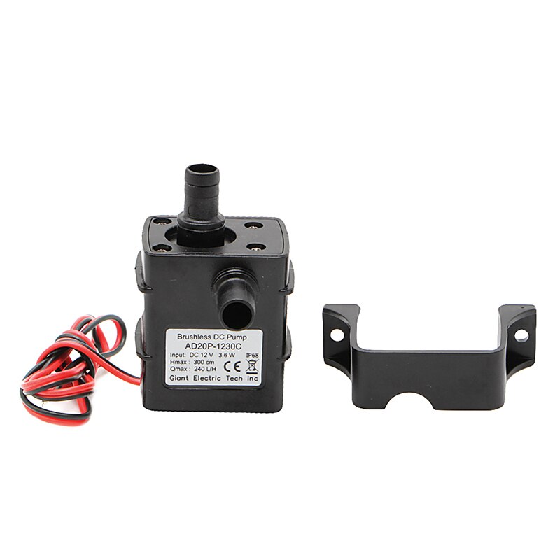 Mini DC12V 3M 240L/H fırçasız Motor dalgıç su pompası damla gemi