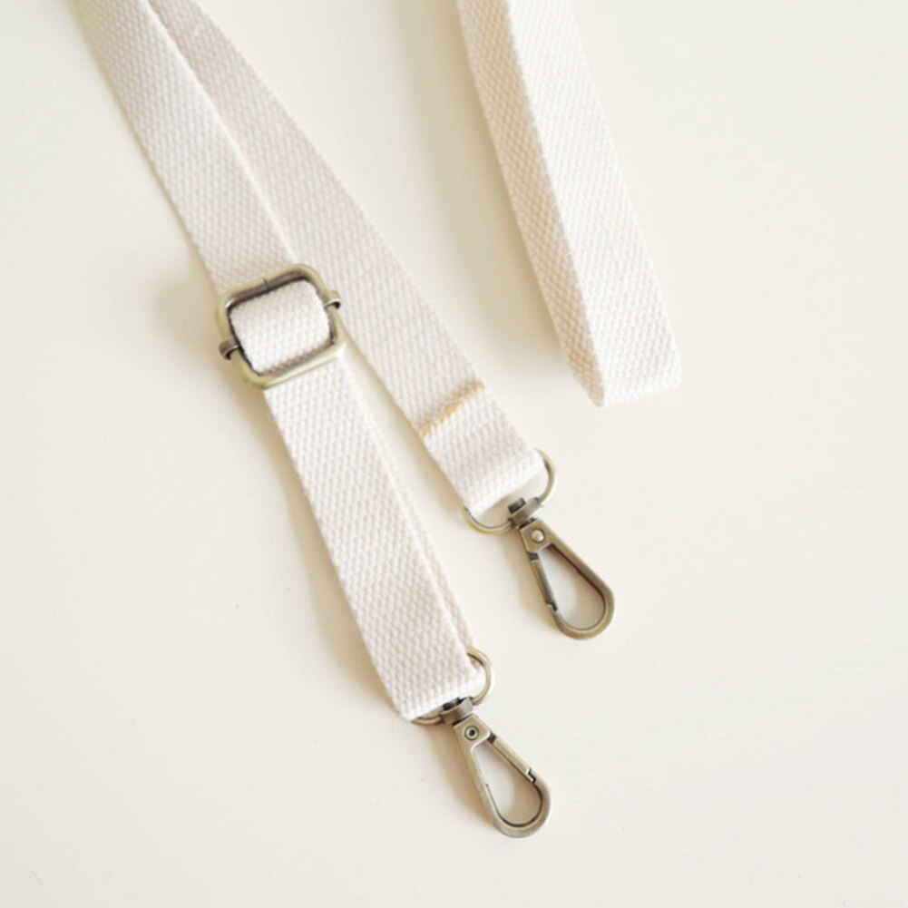 130cm Canvas Bag Strap Adjustable Shoulder Strap Bag Replacement 6 colors Bag Straps Accessories: White