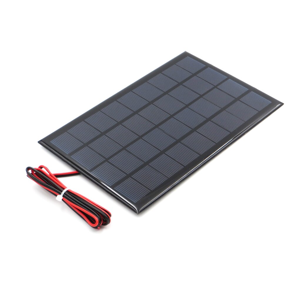 Panel Solar de silicio policristalino, de 9 V cable de extensión y 3 W, bricolaje, cargador de batería, Mini célula Solar, juguete, 9 V, 3 W, voltios