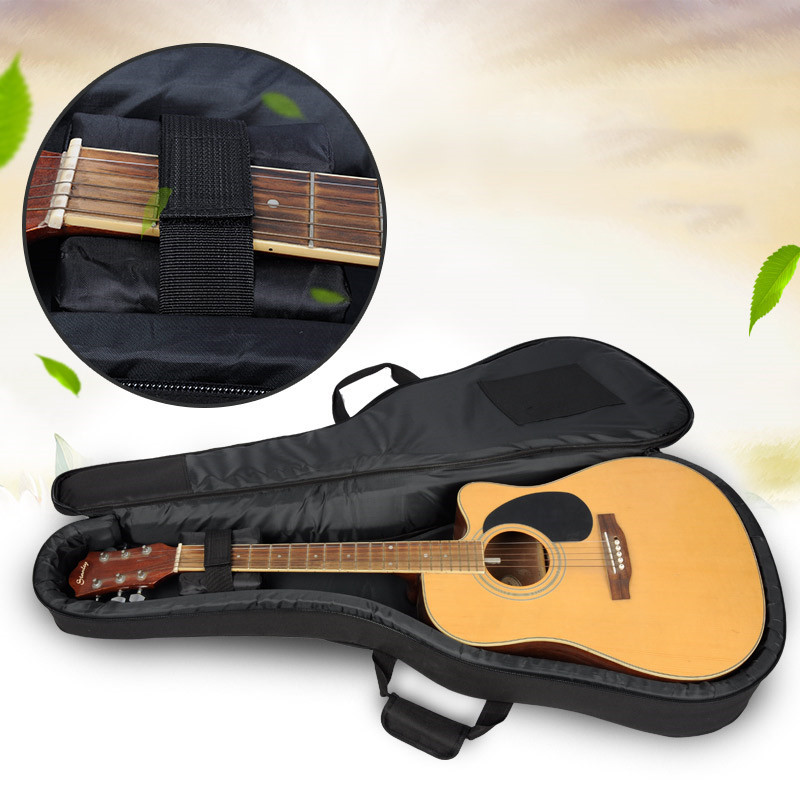 Sac pour guitare classique acoustique 41 pouces, sac à dos réglable sangle d&#39;épaule Portable épais rembourré noir