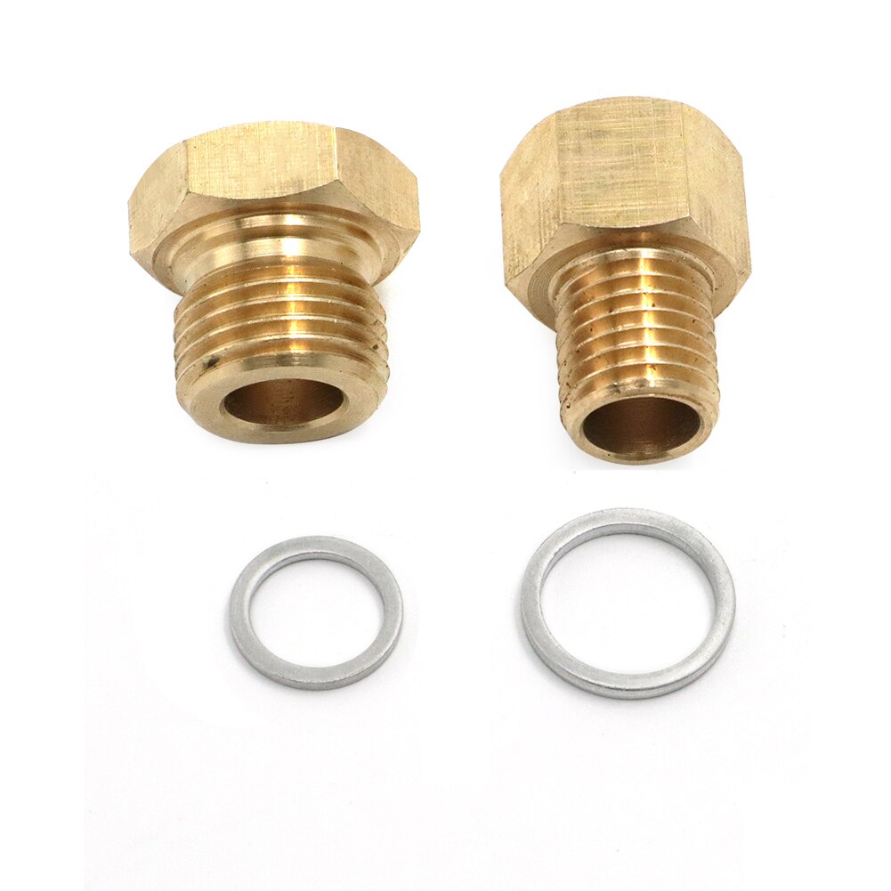 Car Accessories Aluminum Oil Pressure Adapters Coolant Temp Gauge Fitting Adapters Swap Screw Bolts M12 M16 Fit LS LS1 Engine