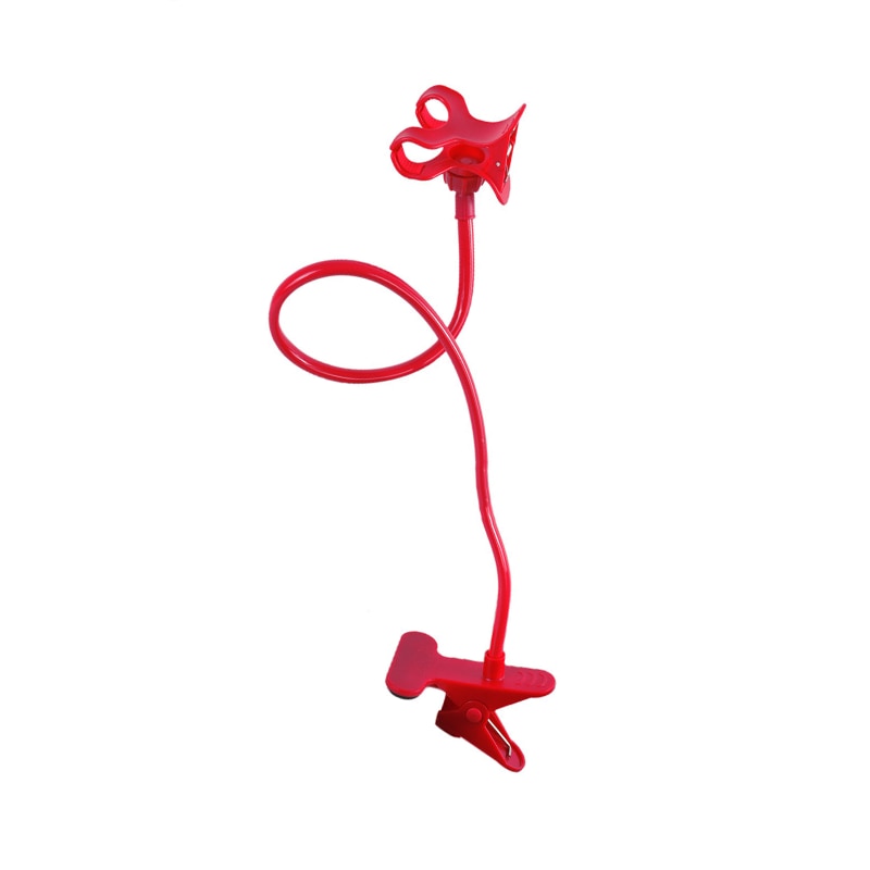 Universal Telefon Halter Flexible 360 Grad Clip für Mobile Handy Halter Faul Bett Desktop Halterung Montieren Stand Schreibtisch Halterung: Red