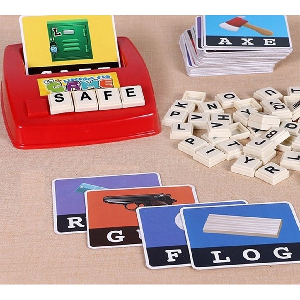 English Letters Game Machine Early Learning Educational Toy with Card Letter