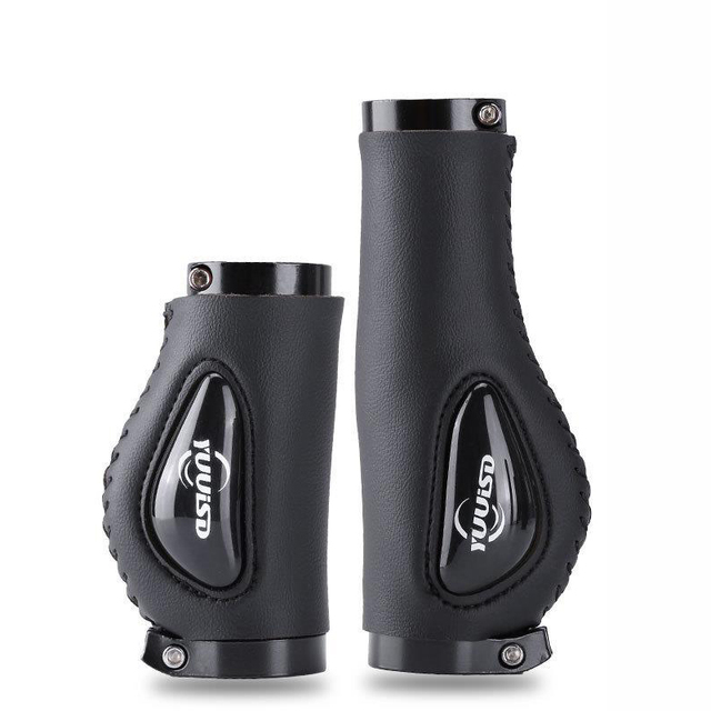 Bike Fiber Leather Grips Dead Fly Bike Grips Bike Accessories Bike Grips Brown Leather Anti-Slip Handlebar Covers: Brown