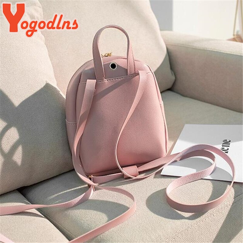 Yogodlns Doppel Verwenden Rucksack jugendlich Mädchen Schulter Taschen Bogen dekore Rucksack Süssigkeit Farbe Daypack Kleine Geldbörse Tasche