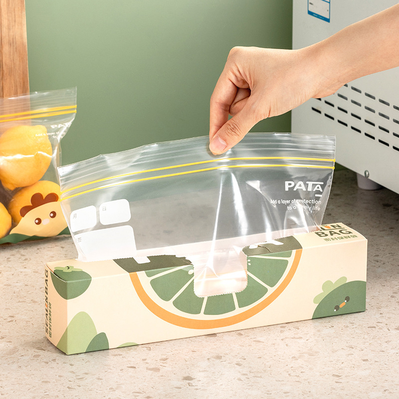 Multipurpose Food Storage Bag Transparent Refrigerator Freezer Sealed Bag Clear Durable Leakproof Food Bag Home Kitchen Supplies