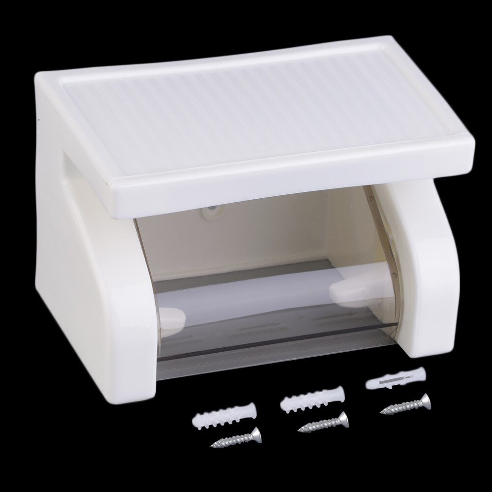 Toilet Paper Holder Tissue Holder screws mounting Roll Paper Holder Box Tissue Dispenser Case Bathroom Storage Organizer