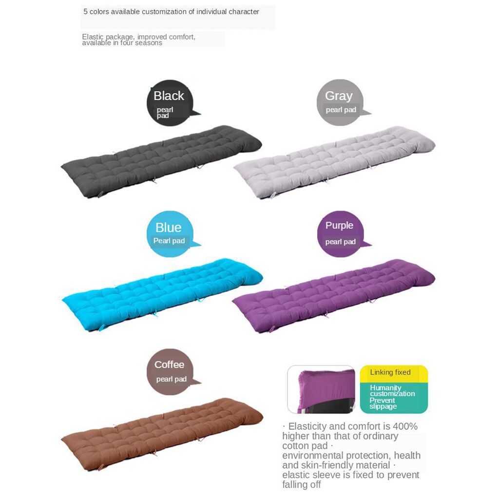 Cotton Recliner Seat Cushion - Soft Thicken Backrest Support Cushion - for Office Home Chair - 65x19.7x3.9inch