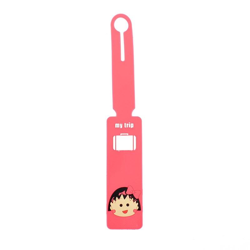 1 Pcs Funny Cartoon Animals Travel Luggage Label Straps Luggage Tag Silicone Name ID Address Tags: Maruko