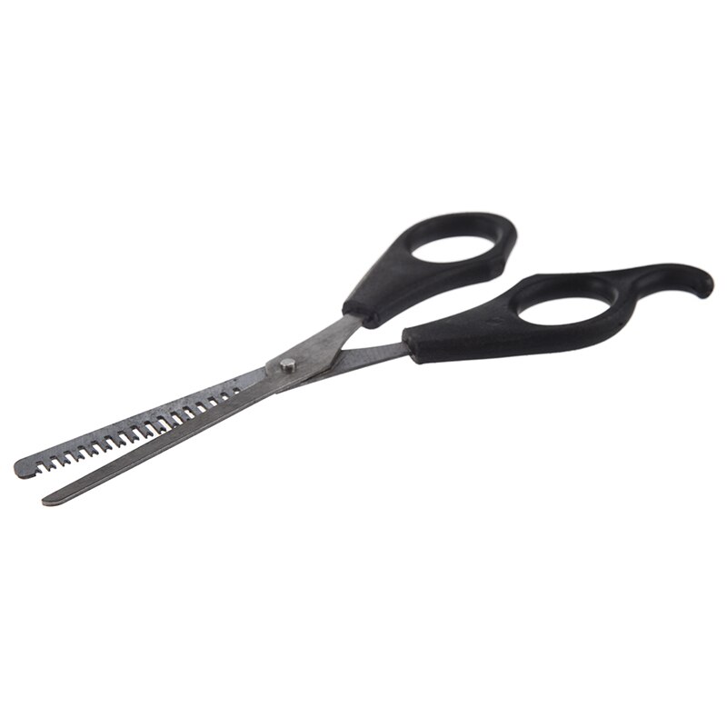 Stainless Steel Blade 6.3 Inch Thinning Shear Scissors Silver+Black