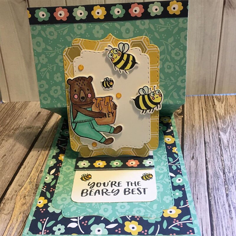 Noël cerf/orignal ours câlin miel abeille anniversaire éléphant sorcière chaussures + Phrases bénédictions matrices et timbres pour bricolage carterie