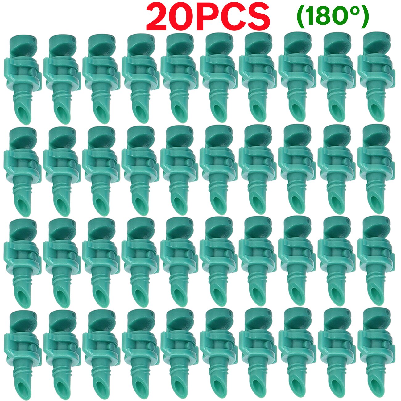20PCS 90/180/360 Degree Angle Simple Refraction Nozzle Sprinkler Head Thread Connection Garden Tree Irrigation Mist Sprayer